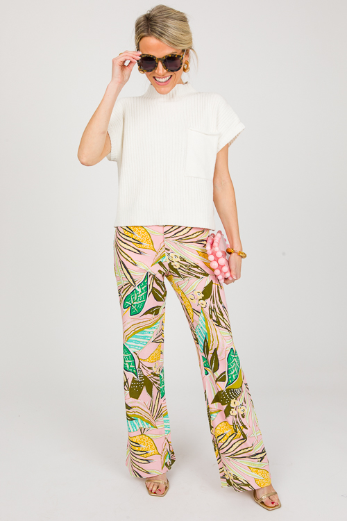 Tropical Trousers, Blush Multi