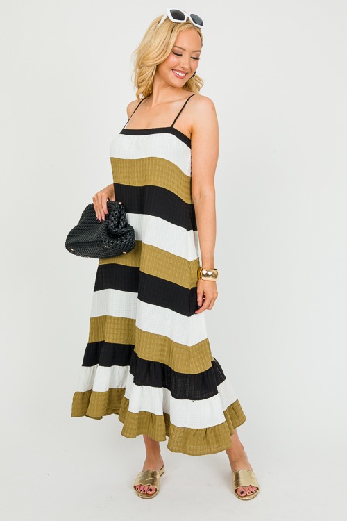 Checkered Stripes Midi, Olive - 0214-71.jpg