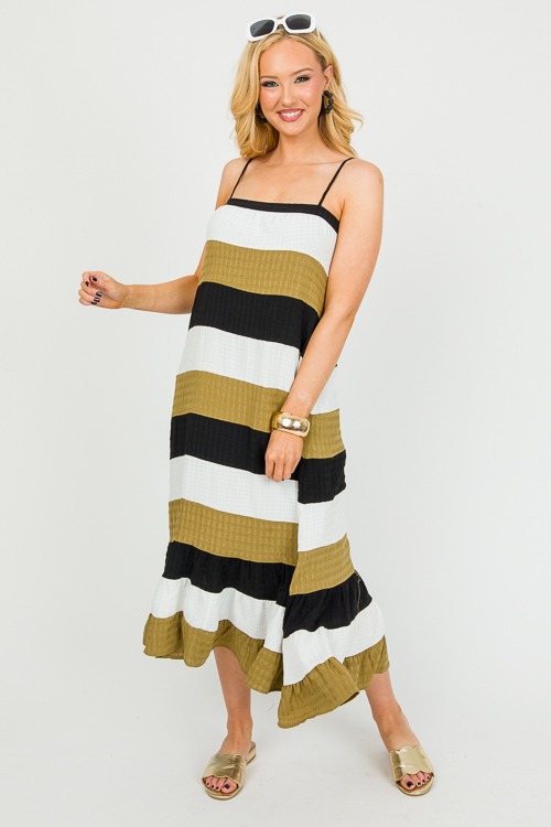 Checkered Stripes Midi, Olive - 0214-74.jpg