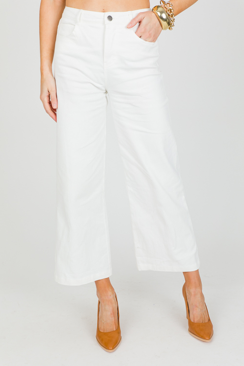 Winnie Wide Leg Jeans, White