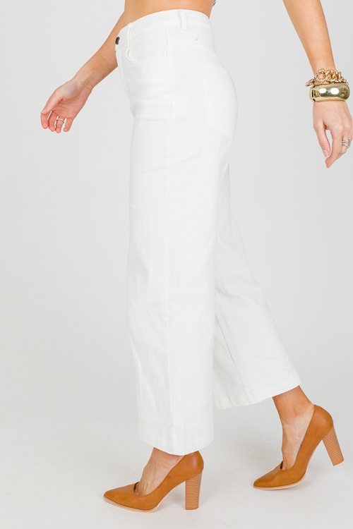 Winnie Wide Leg Jeans, White