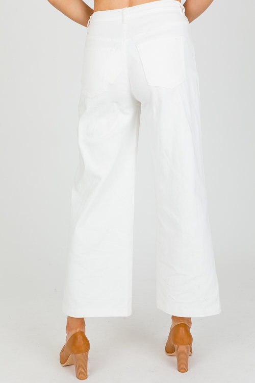 Winnie Wide Leg Jeans, White