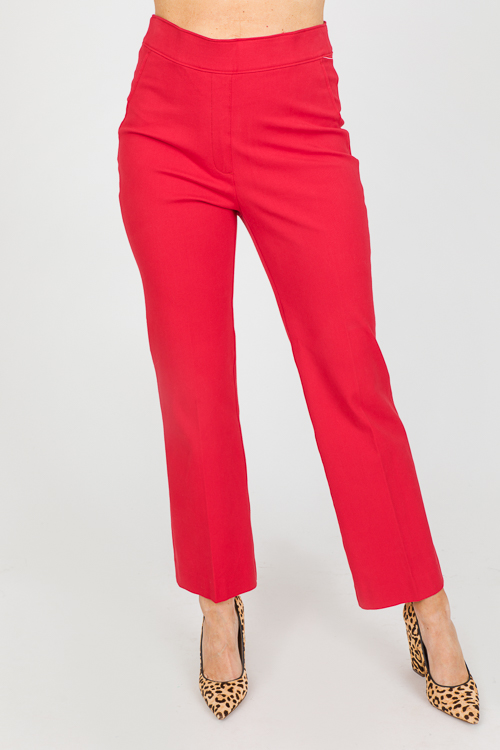 Spanx On-the-Go Kick Flare Pant in Red - Rhinestone Angel