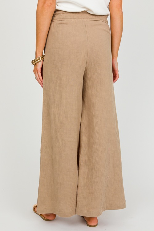 Gauze Pull-On Pants, Khaki - 0222-60.jpg