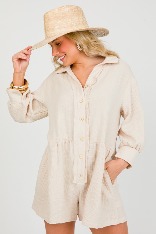 Button Up Gauze Romper, Stone - 0228-7.jpg