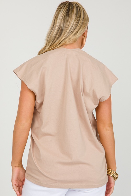 Knit V-Neck Top, Tan - 0311-127.jpg