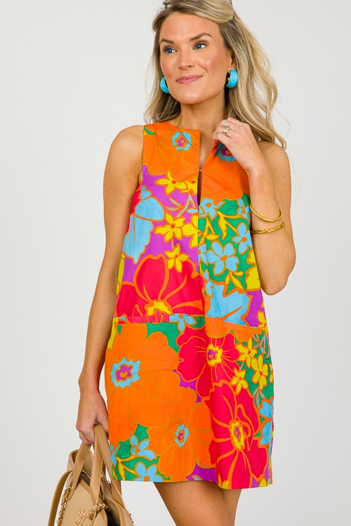 Bold Floral Pocket Shift, Multi - 0315-11.jpg