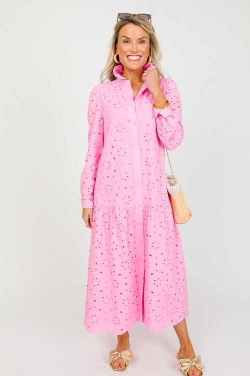 Cora Eyelet Button Up Midi, Pink - 0318-40p.jpg