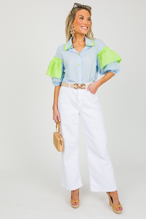 Colorblock Pleats Button Up, Bl - 0319-50.jpg