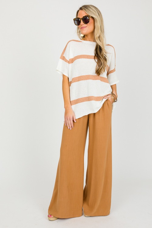 Smock Waist Linen Pants, Camel - 0320-61.jpg