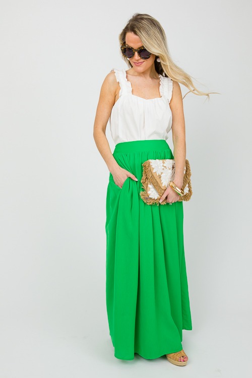 Side Pocket Maxi Skirt, Green - 0328-70.jpg