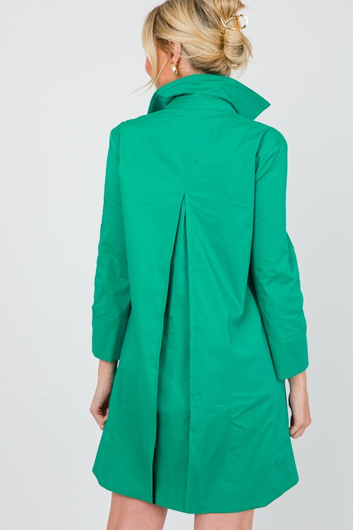 Collared A-Line Dress, Green - 0402-5-Edit.jpg