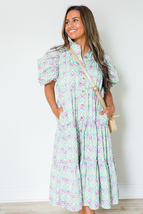 Paris Floral Button Up Midi, Green - 0408-29.jpg