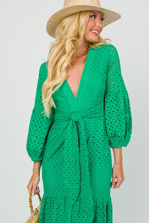 Eyelet Tie Waist Maxi, Green - 0412-124h.jpg