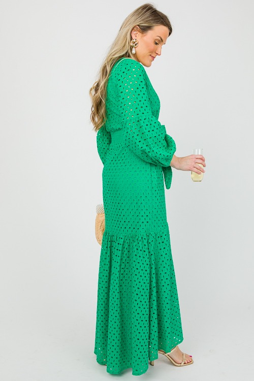 Eyelet Tie Waist Maxi, Green - 0412-128.jpg