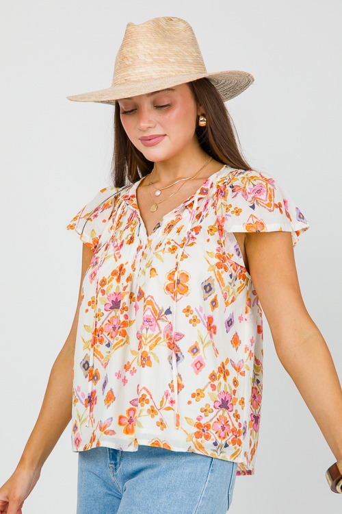 Floral Pintuck Yoke Top, Cream - 0424-70.jpg