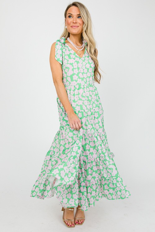 Bow Shoulder Floral Maxi, Pink - 0425-55.jpg