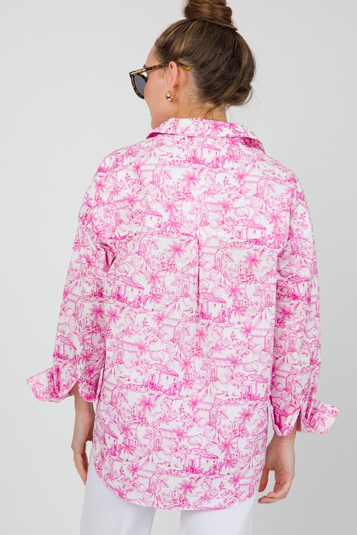 Toile Oversized Shirt, Pink Mag - 0507-23.jpg