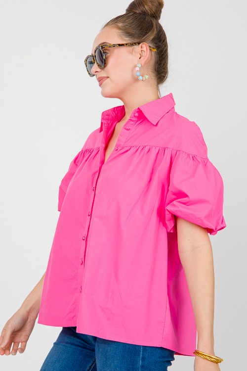 Bubble Sleeve Button Shirt, Pin - 0507-97h.jpg