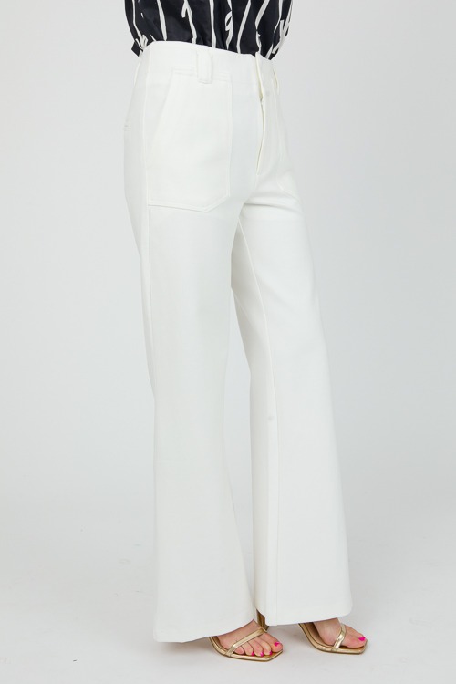 Ponte Flare Pants, Cream - 0509-110.jpg