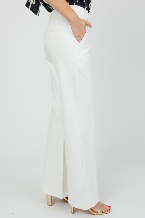 Ponte Flare Pants, Cream - 0509-111.jpg