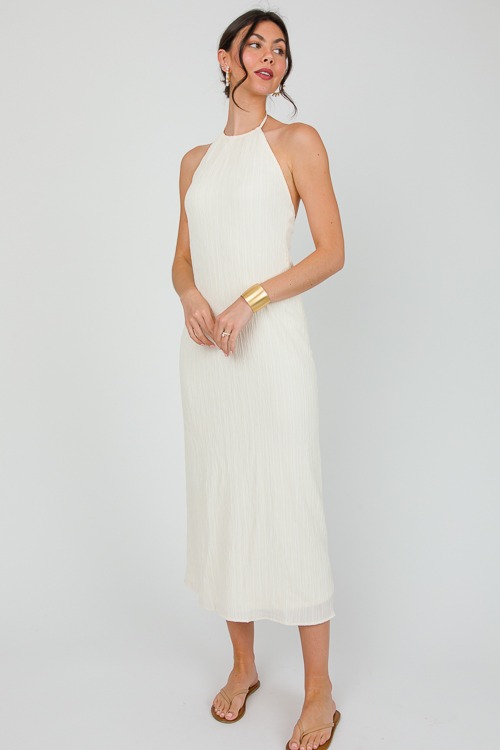 Textured Halter Maxi, Ivory - 0513-101.jpg