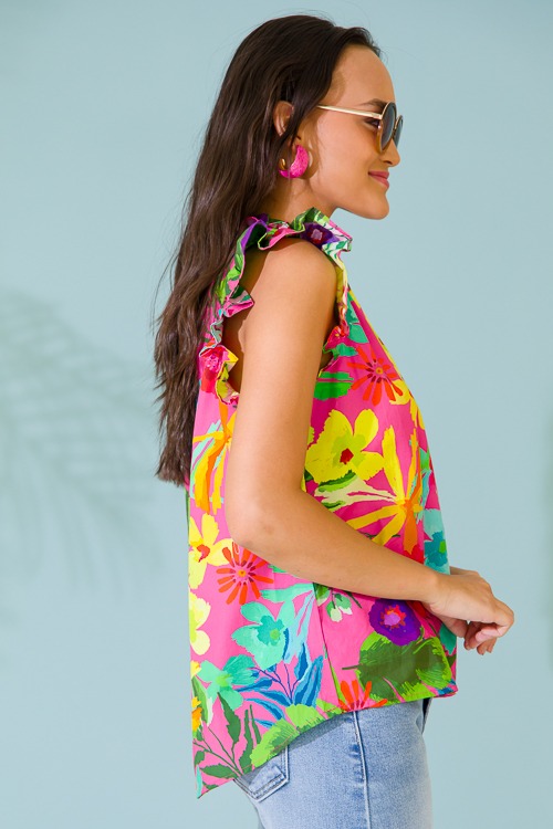 Tropical Floral Top, Hot Pink - 0517-140-Edit.jpg