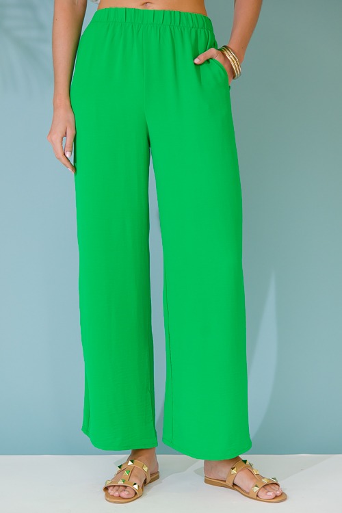 Anise Pull-On Pants, Kelly Green - 0517-156p.jpg