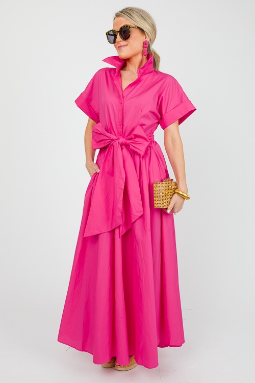 Fiona Tie Waist Maxi, Fuchsia - 0522-78p.jpg