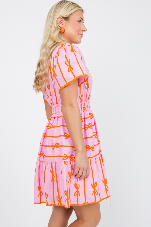 Bess Bow Stripe Dress, Bubble Pink - 0531-40.jpg