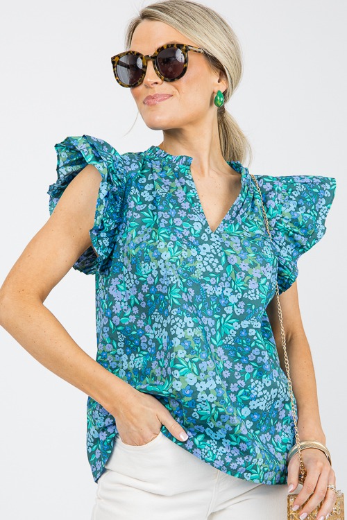 Meg Floral Top, Emerald Blue - 0603-10h.jpg