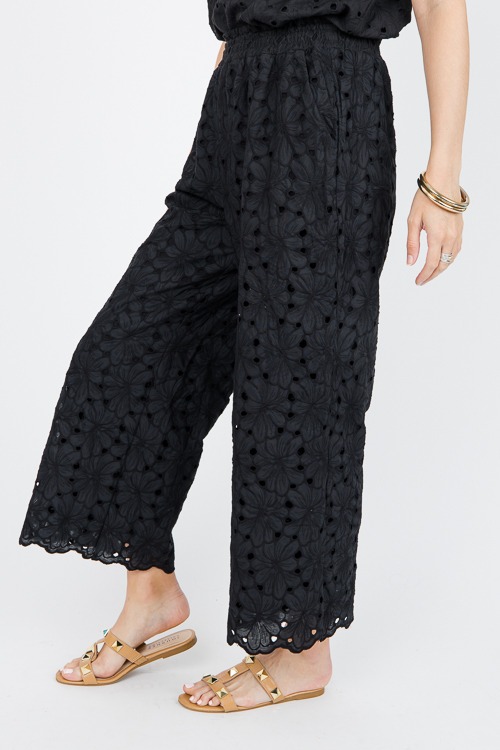 Eyelet Floral Pants, Black - 0603-115.jpg