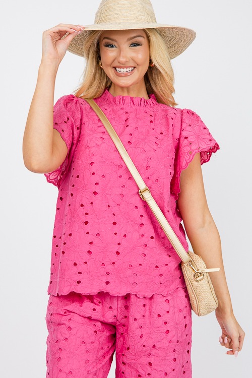 Eyelet Floral Top, Pink - 0603-122h.jpg