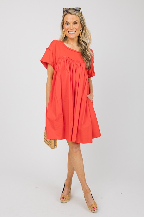 Contrast Babydoll Dress, Orange - 0610-120p-Edit.jpg