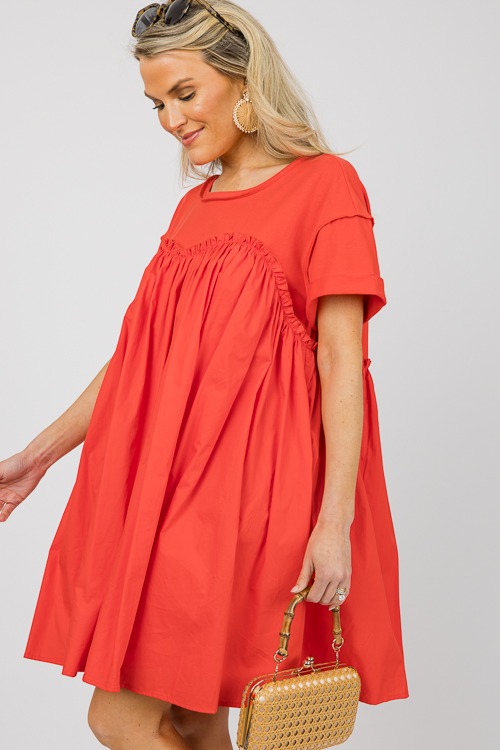 Contrast Babydoll Dress, Orange - 0610-124-Edit.jpg