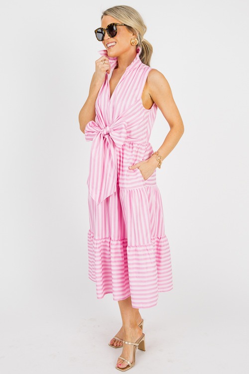 Tie Front Stripe Midi, Pink - 0612-62.jpg