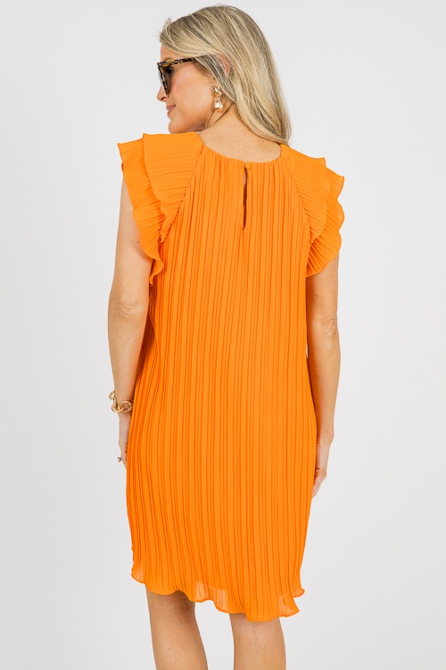 Pleated Flutter Dress, Neon Ora - 0614-101.jpg