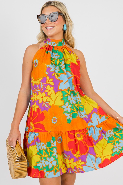 Bold Floral Halter Dress, Multi - 0614-171.jpg