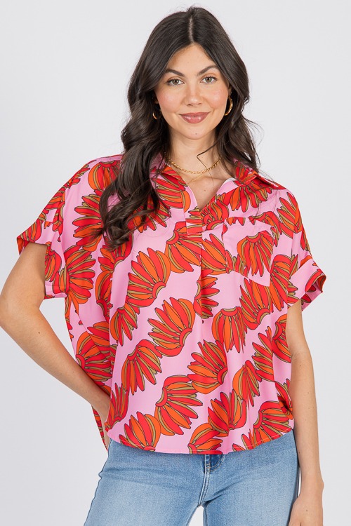 Go Bananas Blouse, Pink/Red - 0619-71.jpg