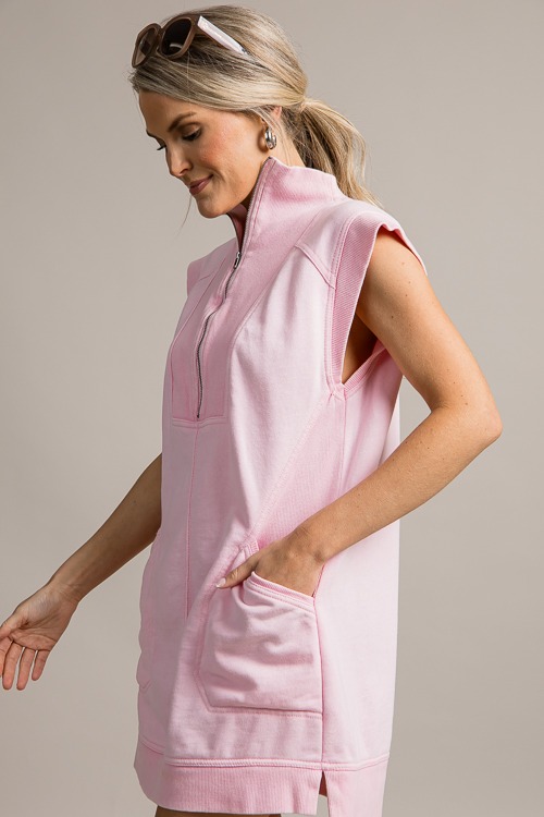 Sporty Half Zip Dress, Lt. Pink - 0620-75p.jpg