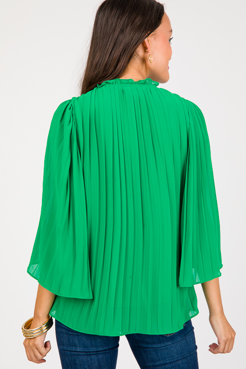 Green Chiffon Top