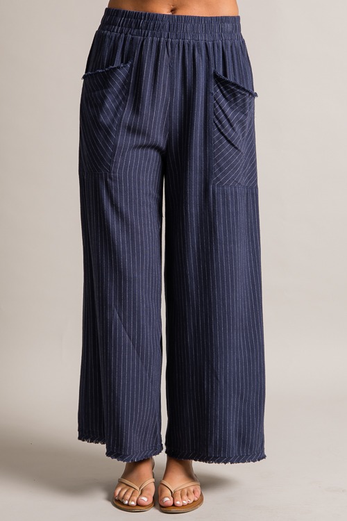 Frayed Pinstripe Pants, Navy - 0621-125p.jpg