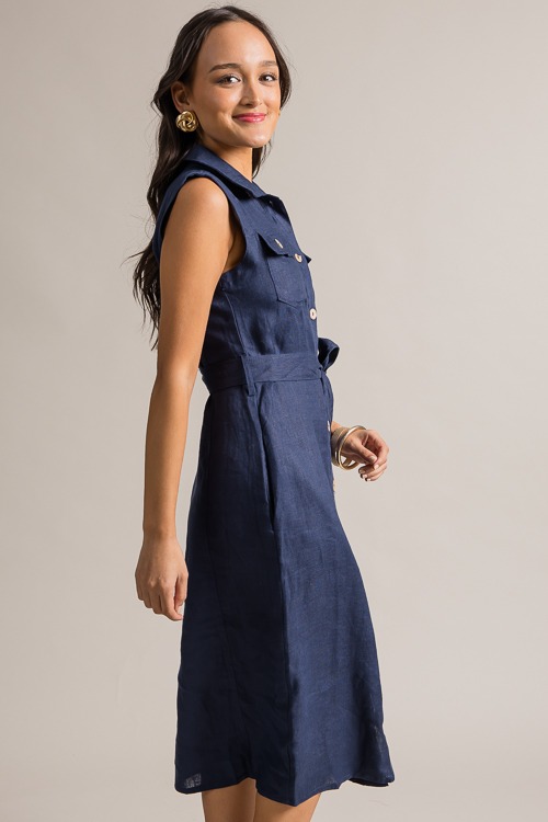 Jayla Button Up Midi, Navy - 0621-358.jpg