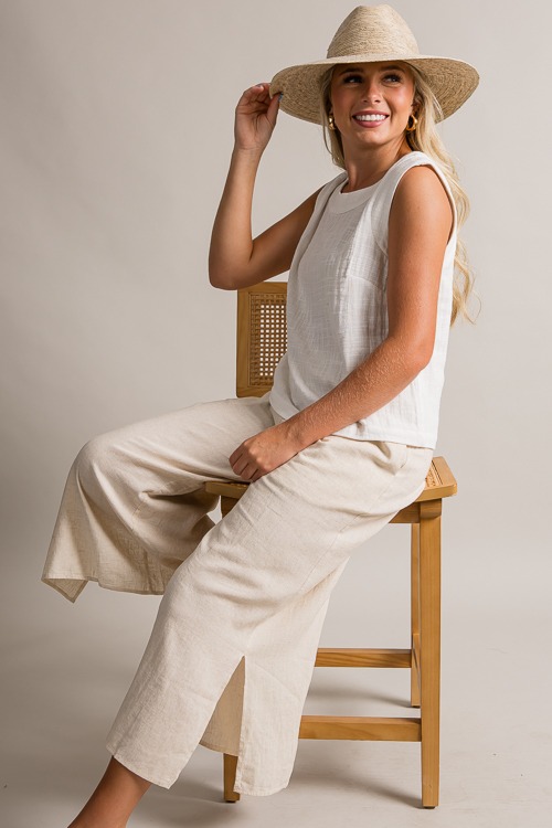 Linen Blend Pants, Natural - 0621-517.jpg