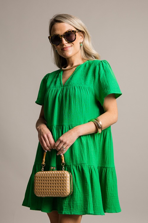 Smock Yoke Gauze Dress, Green - 0624-26h-Edit.jpg