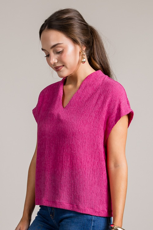 Benson Texture Top, Fuchsia - 0626-106.jpg