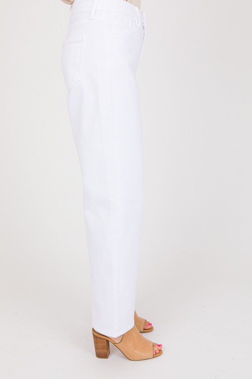 Nina Wide Leg Jeans, Optic White