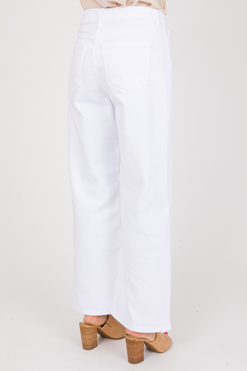 Nina Wide Leg Jeans, Optic White