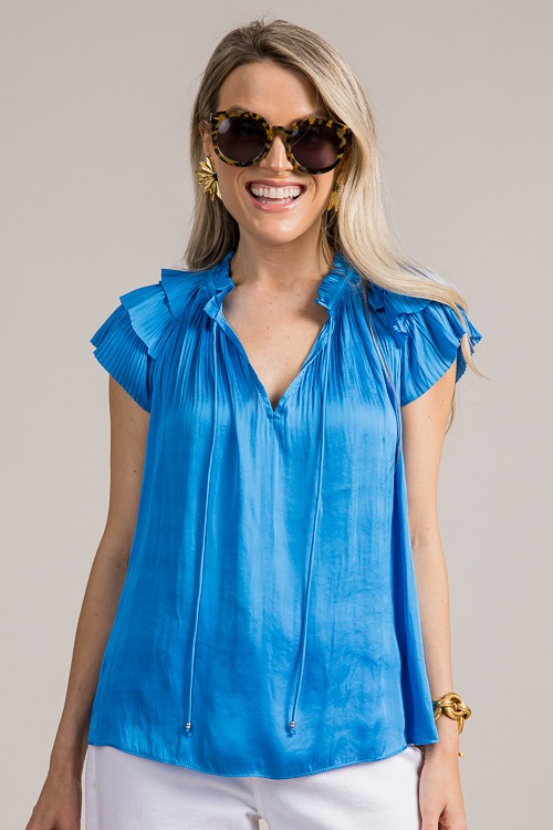 Smooth Talker Blouse, Blue - 0628-103p.jpg