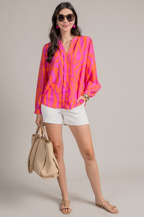 Bold Abstract Top, Orange Pink - 0708-168.jpg